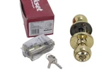 Nos! Kwikset 400P Entry Door Lockset, Polo, Polished Brass, 94002-021. Fixed Price $14.99.