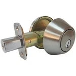 Taiwan Fu Hsing Industrial DLX21 KA3Z Single-cylinder Deadbolt, Satin Nickel Q. Fixed Price $94.73.