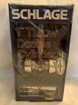 Sealed Vintage Schlage 1 Throw Double Cylinder Deadbolt 3/8 Backset P 509-279. Fixed Price $19.00.