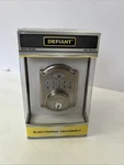Defiant Electronic Keypad Deadbolt Single Cylinder Satin Nickel New. Fixed Price $50.00.