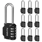 Puroma 10 Pack 2.6 Inch Long Shackle Combination Lock 4 Digit Outdoor Waterpr.... Fixed Price $80.33.