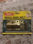 Vintage Brainerd Solid Brass Door Bolt Lock Nos Made Usa Surface Slide Latch. Fixed Price $19.99.