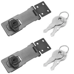 Augiimor 2PCS 4 Inch Keyed Locks, Twist Knob Locking Hasp, Stainless Ste.... Fixed Price $21.95.