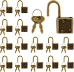 Mini With Key, Small Luggage Little Padlock, Diary Bronze. Fixed Price $10.74.