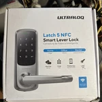 Ultraloq Latch 5 World's First Built-in Wifi Smart Lock With Nfc, Missing Keys. Fixed Price $85.00.