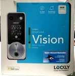 Lockly Vision Zeno PGK798HKSN 2K Video Deadbolt Apple Home Key Satin Nickel. Fixed Price $190.00.