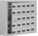 New Salsbury Industries Cell Phone Combo Locker Mailbox 24 Doors Aluminum. Fixed Price $1250.00.