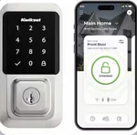 Kwikset Halo Touchscreen Wi-fi Enabled Smart Lock Satin Nickel. Fixed Price $96.00.