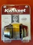 Kwikset 96600-420 Single Cylinder Deadbolt+interior Turnpiece Brushed Brass New. Fixed Price $29.99.