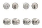 Reliabilt Baron Keyed Entry Knob & Single Deadbolt Combo Pack, Satin Nickel. Fixed Price $45.87.