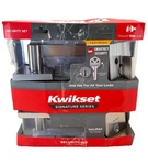 Kwikset Halifaxkeyed Entry Lever Door Handle & Deadbolt Satin Nickel 99910-067. Fixed Price $64.99.