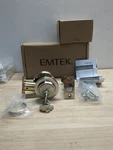 Emtek 8467US15 Modern Style Brass Single Cylinder Deadbolt - Satin Nickel. Fixed Price $73.99.