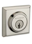 Baldwin Traditional Square Single Cyl. Keyed Entry Deadbolt, SCTSD055 - Nickel. Fixed Price $30.00.
