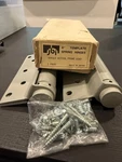 6'' Spring Hinge Pair, Single Action, Prime Coat Gray, 1 Made Japan. Fixed Price $20.00.