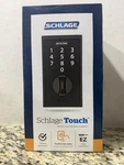 Schlage Century Matte Black Electronic Touchscreen Deadbolt With Thumbturn. Fixed Price $99.75.