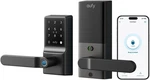 Eufy Smart Lock C33, Keypad Door With Handle, Fingerprint Black. Fixed Price $260.67.