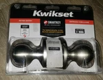 Kwikset Signature Series Knob Smartkey Keyed Entry Satin Nickel Nib. Fixed Price $18.00.