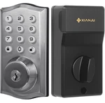 Xianju Keyless Entry Door Lock Keypad Auto Voice Prompt Satin Deadbolt IP55. Fixed Price $28.99.
