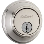 Kwikset 817 Deadbolt Lock, Satin Nickel Round Exterior Keyed Front Entry. Fixed Price $73.40.