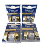 Toledo Double Cylinder Deadbolt Polish Brass Not Keyed Alike Lote X 4. Fixed Price $34.00.