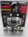 Kwikset Cove Satin Nickel Keyed Entry Door Knob Smartkey Security Imperfect Box. Fixed Price $25.00.