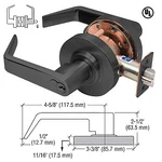 Crl D82STRMBL Matte Black Grade 1 Lever Locksets Storeroom 7PIN Sfic. Fixed Price $169.29.