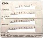 Pro-lok Schlage-kwikset Weiser-weslock Key Decoder. Fixed Price $48.99.