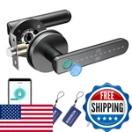 Biwibon Fingerprint Door Knob With 5 Unlock Options, Ant. Fixed Price $86.19.