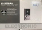 Electronic Touchpad Deadbolt Lock Satin Nickel Finish By Shield Security 131360. Fixed Price $19.99.