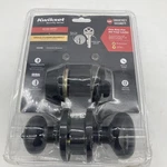 Kwikset Cove Venetian Bronze Keyed Entry Door Knob & Deadbolt Combo Pack. Fixed Price $24.95.