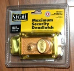 Segal 13312 Rim Deadlatch Maximum Security Key Lock Solid Bronze New. Fixed Price $41.95.