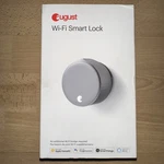 August Wi-fi Smart Lock Silver Model ASL-05. Fixed Price $84.99.