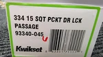 Used Kwikset Square Hall/closet Pocket Door Lock Satin Nickel 334SQT-15. Fixed Price $15.33.