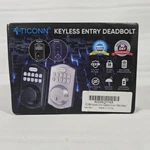 Ticonn Keyless Deadbolt Entry Door Lock Keypad Front Black Matte New. Fixed Price $23.16.