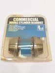 Tell #CL100056 Satin Stainless Steel Double Cylinder Deadbolt. Fixed Price $20.00.