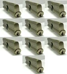 Nu-set Euro Profile Cylinders 75MM Solid Brass Double Sided Locks 10 Keyed Alike. Fixed Price $180.00.