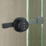 Etekjoy Keyless Ratchet Lock For Sliding Glass Door Showcase Display Black. Fixed Price $17.99.