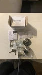 Satin Nickel Single Cylinder Deadbolt Door Lock With Keys. Fixed Price $20.00.
