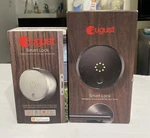 (lot Of 2) August Smart Lock 1ST Generation Silver AUG-SL01-M01-S01/M02-S02. Fixed Price $64.99.