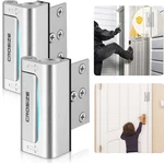 Home Security Door Locks 2 Pack, Metal Reinforcement Lock, 3" Withstands.... Fixed Price $26.08.