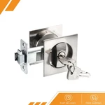 Pocket Door Lock Keys Recessed Handle Latch Square Entry Sliding Silver. Fixed Price $37.60.