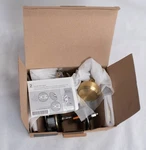New Open Box Schlage Interior Door Handle (1) FC21 Bwe 608KIN Satin Brass Finish. Fixed Price $21.00.