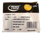 Premier Lock Combo Set Single Cylinder W/ 6 Keys Matte Black Model ED07. Fixed Price $22.99.