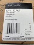Baldwin 8241190PAT Contemporary One-sided Deadbolt Satin Black. Fixed Price $31.41.