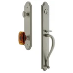 Grandeur Solid Brass Rose Keyed Entry Single Cylinder Full Plate. Fixed Price $350.00.