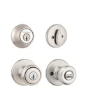 Kwikset Tylo Entry Knob And Single Cylinder Deadbolt Combo Satin Nickel 690T 15. Fixed Price $34.95.