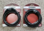 Pair Of 2 Brinks Combination Barrel & Cable Locks 5/16" Diameter 5FT Steel. Fixed Price $10.00.