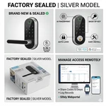 Sifely Model Smart Door Lock - Silver Fingerprint Keyless Entry Alexa Google. Fixed Price $68.95.