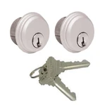 Locks - Mixed (double Cylinder, Aluminum Silver, 2 Pack). Fixed Price $36.14.