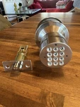Signstek Keyless Entry Lock,door Knob With Keypad Construction Leftover. Fixed Price $28.00.